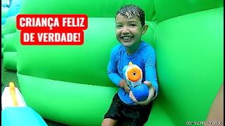 24 Horas de DIVERSÃO! Matheus no PARQUE de Infláveis