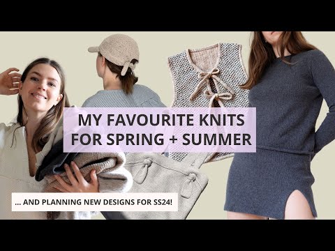 Trying on my spring & summer knits!