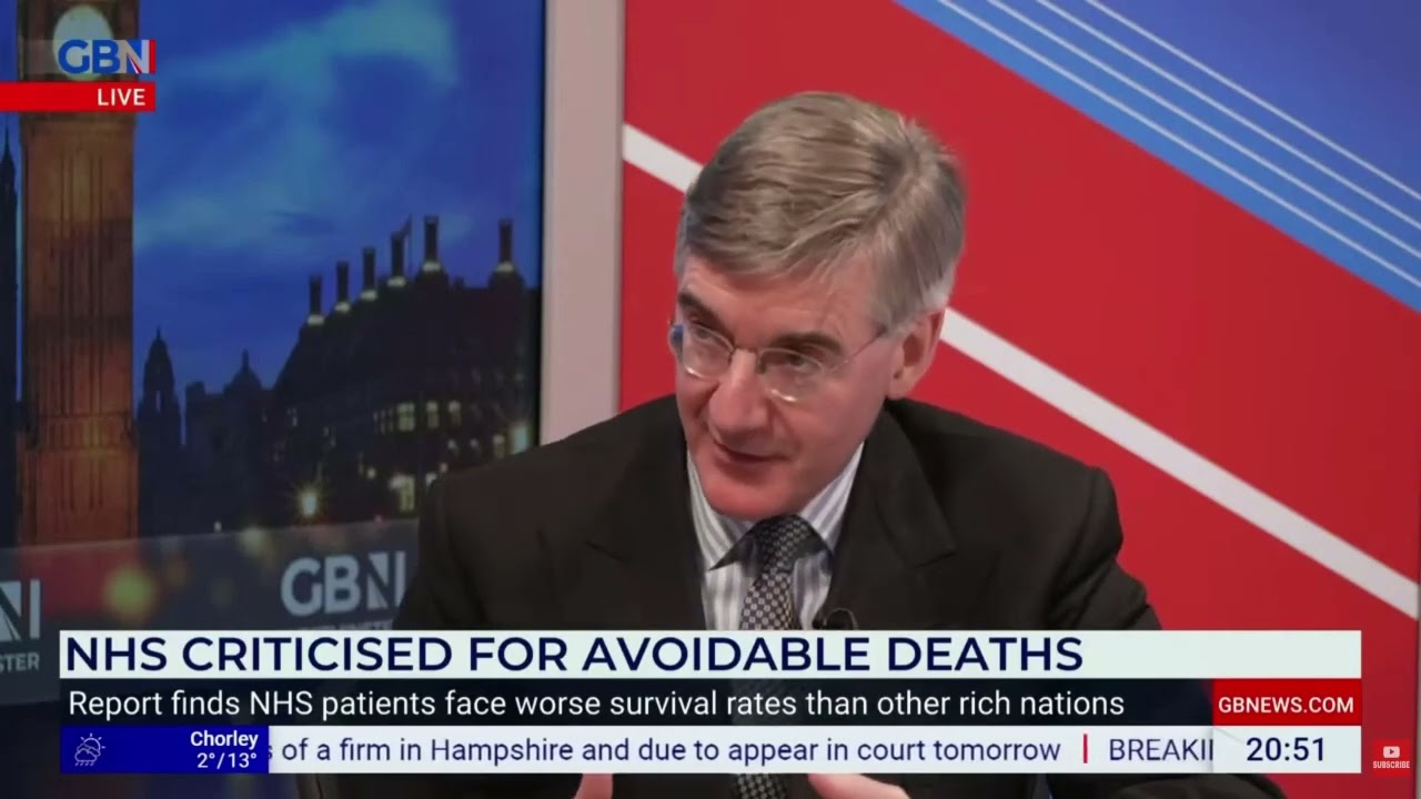 Seb Rees on GB News discussing NHS funding