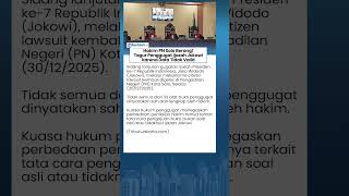 Hakim PN Solo Murka! Gugatan Ijazah Jokowi Ditegur Keras, Bukti Dinilai Bermasalah