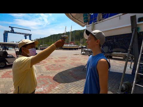 Lockdown Life on the Hardstand | Haircuts, holes and breaking tools Episode 185 (Sailing Catalpa)