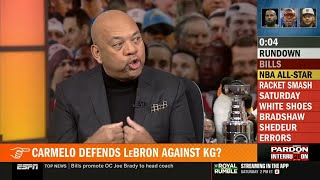 Pardon The Interruption | Wilbon reacts to Carmelo defends LeBron against KG, Bills land Brady as HC