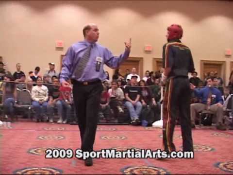 Kyle Richards v Cody Diesbourg - Men's team sparring eliminations - 2009 NBL Supergrands