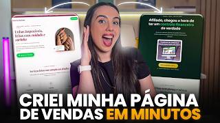 Criei Minha PÁGINA DE VENDAS Em Minutos Com IA! Passo a Passo Completo Para Criar Sua Página Do Zero