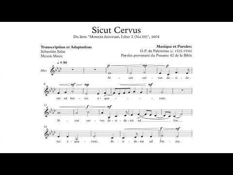 Alto - Sicut Cervus, P.L. da Palestrina