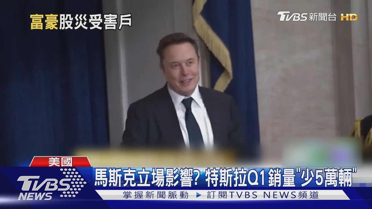 馬斯克苦笑!特斯銷量跌+關稅刀 他身價「掉3.6兆」