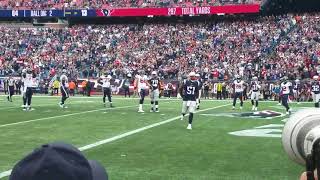 New England Patriots Gillette Stadium view from end zone. Up close and personal.