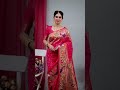 Siril Woven Embellished Self Design Paithani Silk Blend Jacquard Saree Pink Gold Multicolor
