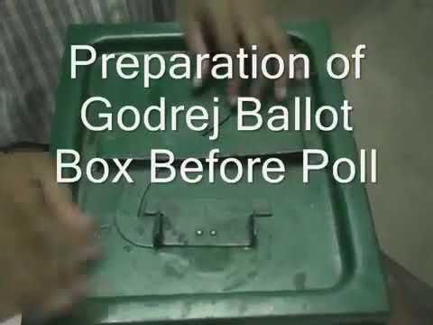 Sealing of Godrej Ballot Box before poll, Panchayat Vote Video