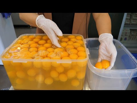Amazing Size! How to make Giant Castella with Green Tea - Korean Street Food