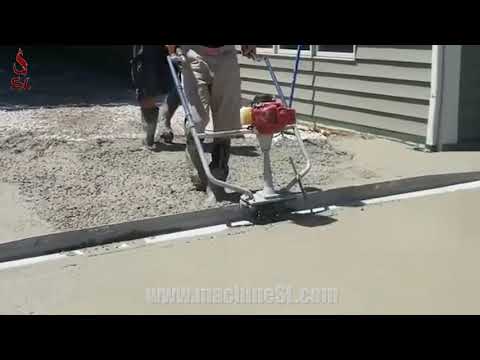 😀 concrete power screed working | vibra screed using