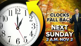 Fall Back next weekend! How sunrise and sunset times are affected by clock change