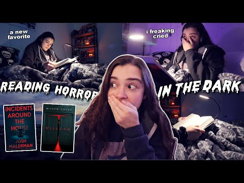 reading creepy horror books in the dark and finding a new all-time favorite 👻❤️‍🔥 [reading vlog]