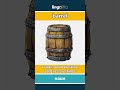 barrel (noun) - definition and usage in English