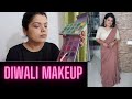 Easy Diwali Makeup Glam Saree Party Makeup Preeti Pranav