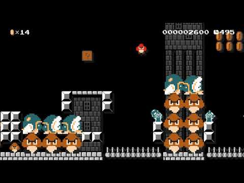 Goombarmy ⚡️ by DonkeyMint ⚡️ SUPER MARIO MAKER Raw GAMEPLAY