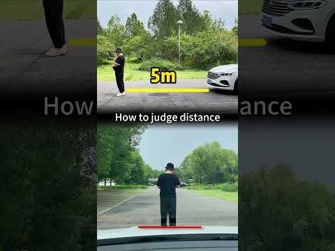 How to judge distance from people while driving?#driving #tips #howto #manual #skills #car
