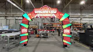 Vortex Application Arch w/ Color Changing Animation- Fully Illuminated Video