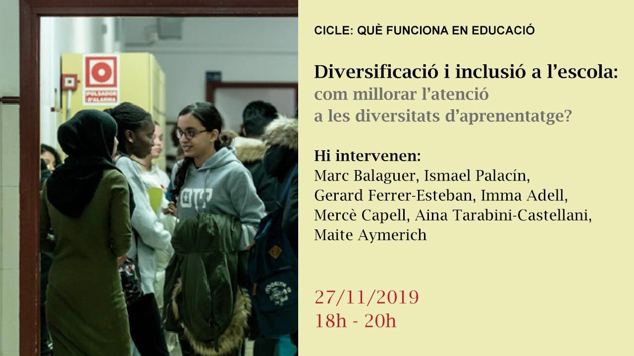 Diversificació i inclusió a l’escola: com millorar l’atenció a les diversitats d’aprenentatge?