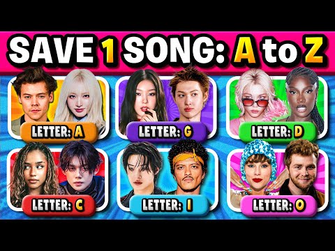 FROM A to Z: Save One Song, 6 Tracks, Pick Your Favorite Songs! | Music Quiz 2026