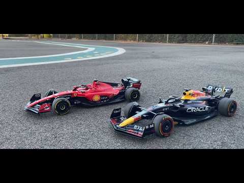 Racing the new Costco Maisto F1 Ferrari and Red Bull RC Toys! Awesome details on these Formula1 cars