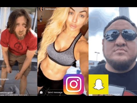 WWE Snapchat/Instagram ft. Daniel Bryan, Mandy Rose, Samoa Joe, The Iconics, Rusev, Sheamus n MORE