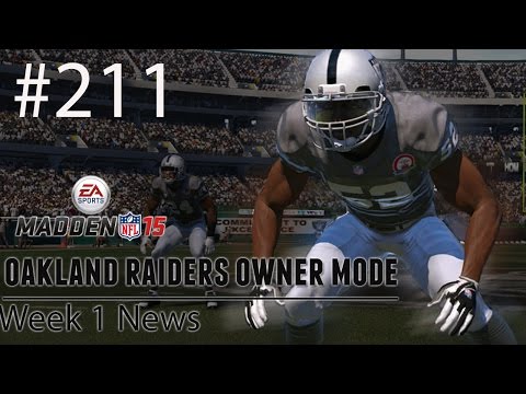 [PS4] Madden 15: Raiders Connected Franchise - Week 1 News [HD 1080P]