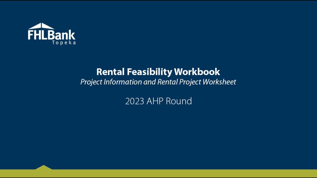 Project Info and Rental Project Worksheets