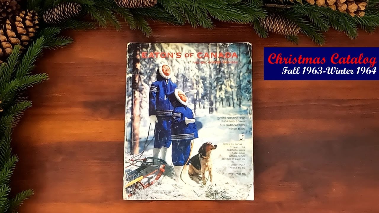 🎄 1964 Fall/1965 Winter ASMR Catalog Flip Through: Eaton's Christmas Catalog (Canada's Dept Store)