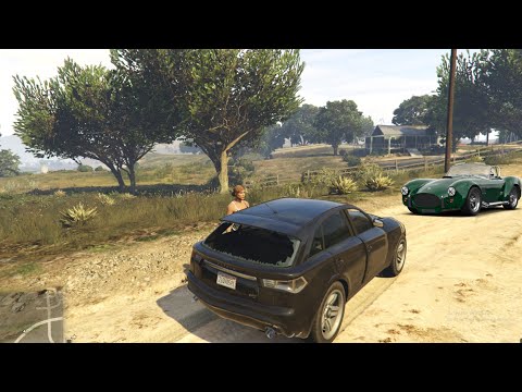 GTA 5 Cliff Drops Crashes with Real Cars mods #6