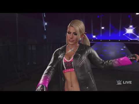 WWE2K22 TLC Match Alexa Bliss VS Indi Hartwell VS Sasha Banks