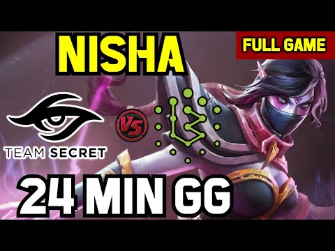 Secret.Nisha HIGHEST Net worth in 7.29 MID Templar assassin vs Brame - DPC EU