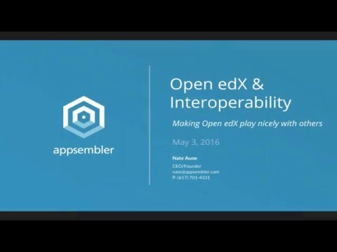 Webinar: Open edX & Interoperability