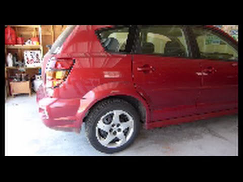 Pontiac Vibe / Toyota Matrix  Exhaust Heat Shield Repair Highlights  - Temporary Fix