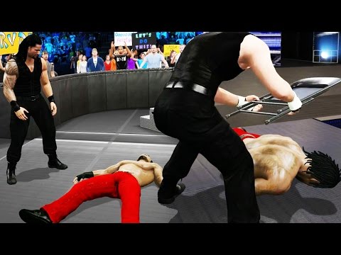 WWE 2k15 MyCAREER Next Gen Gameplay - Shield Trying to END CAREER! Ambrose vs Rollins