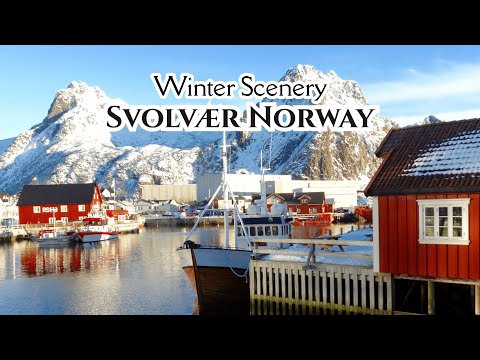 Winter Scenery of Svolvær, Norway ❄️ | Beautiful Arctic Town Views in Winter