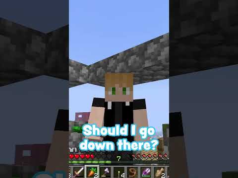 What is down here?..  #roleplay #minecraft #roleplaying #dog