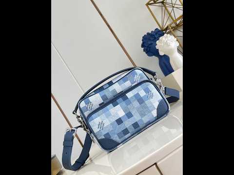 Louis Vuitton Nil M28606 Damoflage Coated Canvas Crossbody Bag
