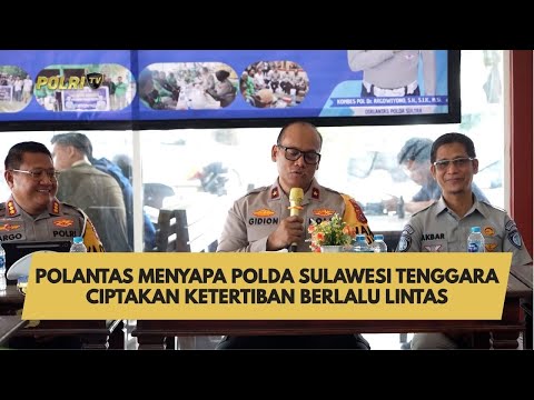 POLANTAS MENYAPA POLDA SULAWESI TENGGARA CIPTAKAN KETERTIBAN BERLALU LINTAS