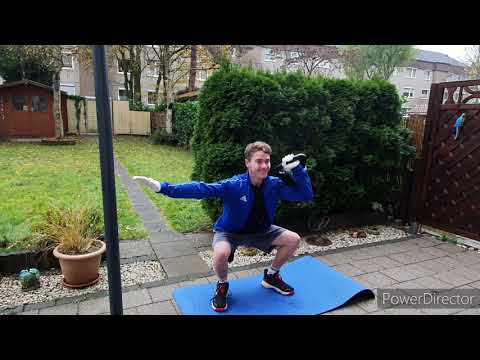 Practicing Kettlebell Squat Press - Kettlebell Orbit Lunge +16kg working out in Germany