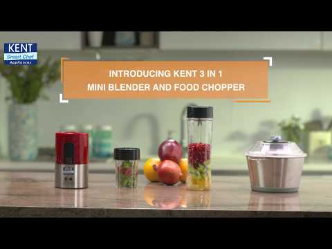 Carbon stainless steel (blade) kent 3-in-1 mini blender and ...