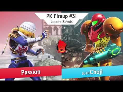 Passion (Shiek, Diddy Kong) vs Choji (Samus) - PK Fireup #31 Losers Semi Finals