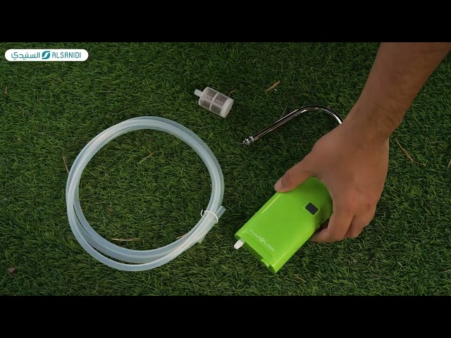 مضخة ماء كهربائية 7*4*14 سم- سهلة الحمل، تعمل بدون كهرباء مباشرة، توفر مياه بسهولة في الرحلات،ضمان سنتان