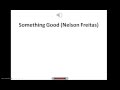 Nelson Freitas- something good Lyric 