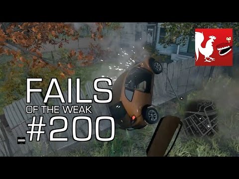 Fails of the Weak: Ep. 200 - Watch Dogs, GTA V, Battlefield 4, and FIFA 14 | Rooster Teeth