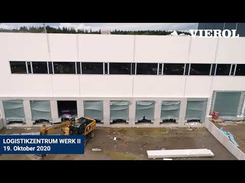 Baufortschritt Logistikzentrum Werk II - 19.10.2020