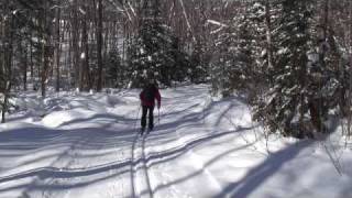 preview picture of video 'Arrowhead Provincial Park CrossCountry ski trail Huntsville Ontario Canada'