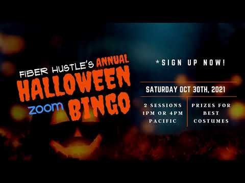 Fiber Hustle's Annual Halloween Bingo! Sign Up Now!