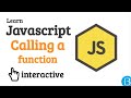 09 How to call a function - Javascript Beginner Exercises Tutorial Interactive