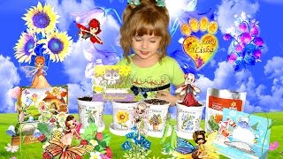 Strawberry, sunflower, bell-flower, pea.... Our mini garden, planting different plants Все Видео Канала LiSkA KiTtY: